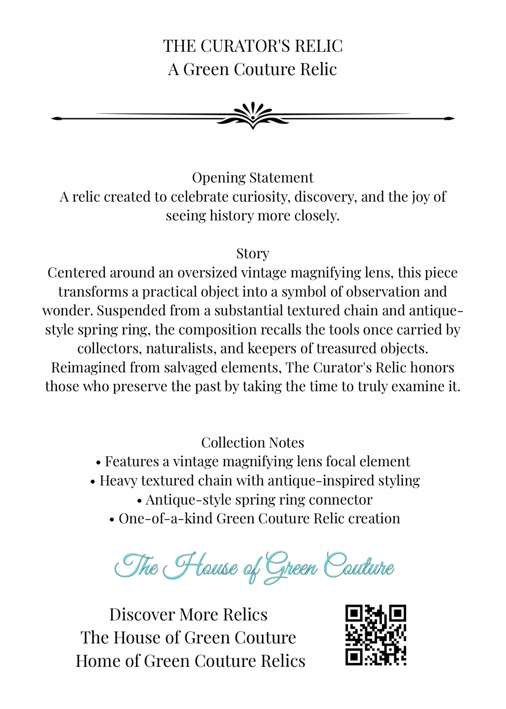 008 — The Curator’s Relic