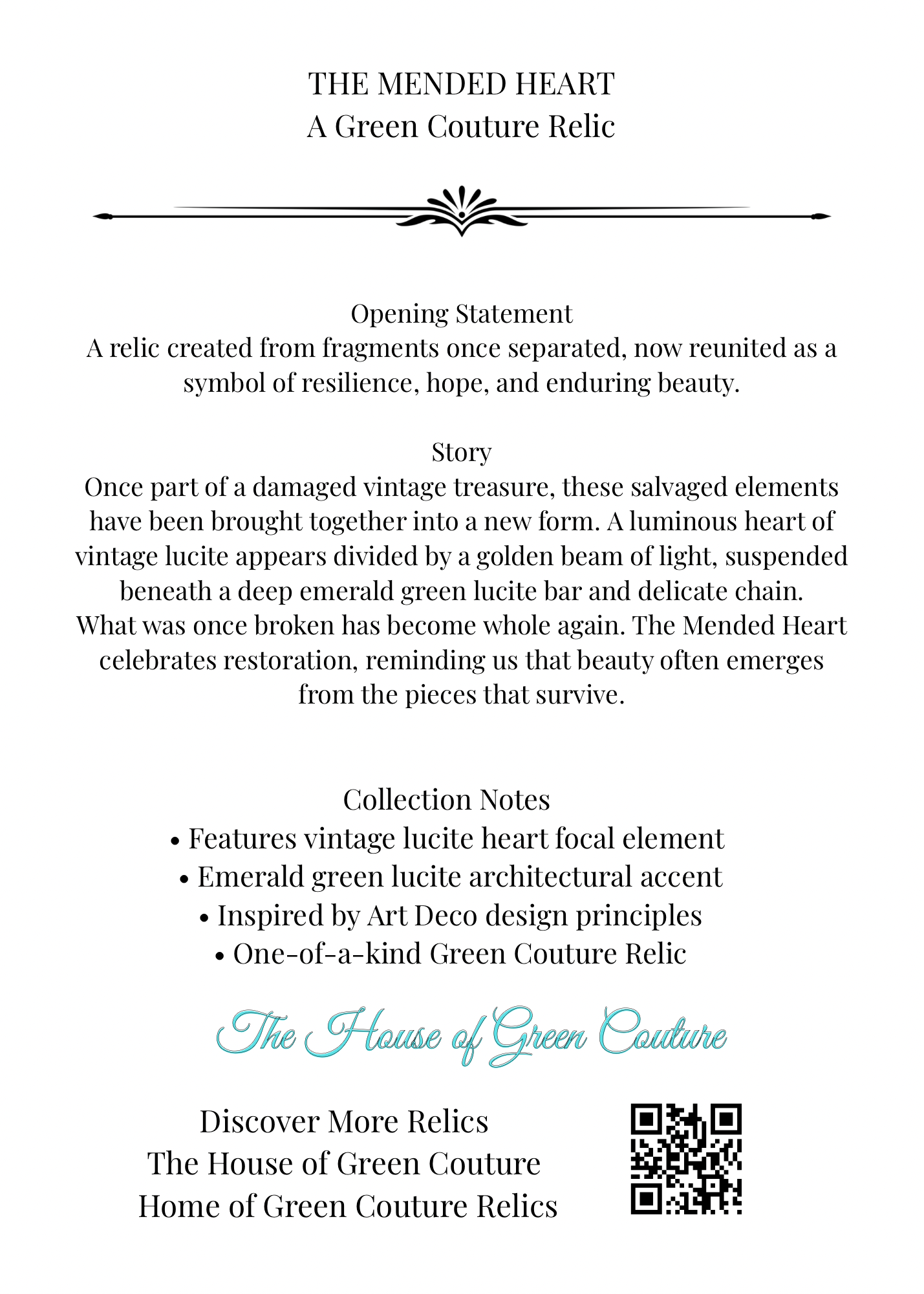 009 — The Mended Heart